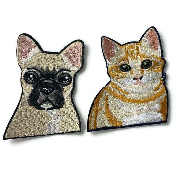 French Bulldog Embroidered Patch - Picture 4 of 5